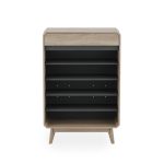 GALINA 1 Drawer 2 Door Shoe Cabinet-Oak - Image 5