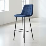GARNET 74cm 29" Bar Chair-Blue - Image 2