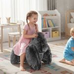 Youthopia GORILLA Kids Plush Stool- 2 Colors - Image 2