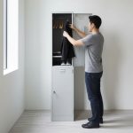 RAVEN 2 Door Steel Locker Cabinet With Key Lock-Grey - Image 2