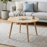 HETTIE Round D75cm Wooden Coffee Table-Natural