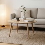 HETTIE Round D75cm Wooden Coffee Table-Natural - Image 2