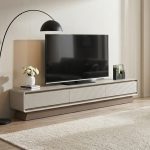 HABBINS 220cm 3 Drawers Glass Top TV Cabinet - Image 2