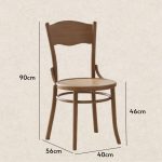 ILMA Bent Wood Dining Chair-Walnut - Image 4