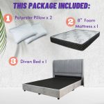 [Package] LIVERPOOL Queen Bed With 8 Inch Foam Mattress - Image 4