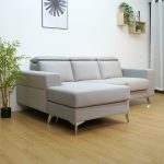 LUCINDA Pet Friendly L Shaped  Sofa-Light Grey - Image 9
