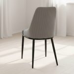 LETITIA Velvet Dining Chair-Grey - Image 2