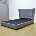 MAGNUS Queen Wing Back Divan Bed-Grey - Image 6