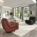 MARKOV Swivel PU Leather Recliner Chair-3 Colors
