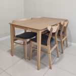 MEISI 4 Seater Dining Set-Natural - Image 5