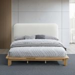 MELANIE Wooden Queen & King Bedframe-Natural