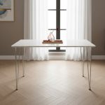 MIZELL 120x76cm Dining Table-White - Image 2