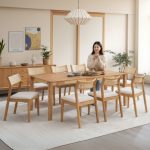 MORTICIA 8 Seater Dining Set-Beech
