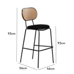 NARCISSA Metal Bar Chair-2 Colors - Image 4