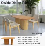 [Customisation] OSHIO Full Solid Wood Dining Table - Image 5