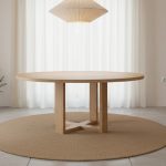 [Customisation] OMAR Solid Wood Round Dining Table - Image 2