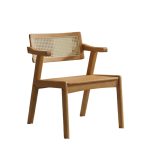 PADILLA Full Solid Wood Dining Chair-Beech - Image 2