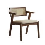 PADILLA Full Solid Wood Dining Chair-Walnut - Image 4