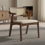 PADILLA Full Solid Wood Dining Chair-Walnut