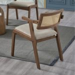 PADILLA Full Solid Wood Dining Chair-Walnut - Image 3