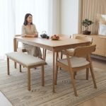PALCO 6 Seater With Bench Dining Set-Beech