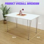 MIZELL 120x76cm Dining Table-White - Image 3
