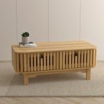 ROGANTA 110cm Coffee Table-Oak - Image 6