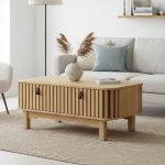 ROGANTA 110cm Coffee Table-Oak