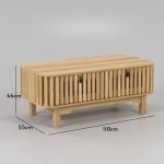 ROGANTA 110cm Coffee Table-Oak - Image 5