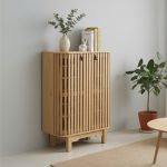 ROGANTA Storage Cabinet-Oak