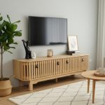 ROGANTA 160cm TV Cabinet-Oak - Image 2