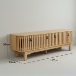 ROGANTA 160cm TV Cabinet-Oak - Image 6