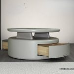 ROLANDO Dia80cm Crystal Marble Top Coffee Table - Image 3