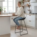 RUFUS 74cm 29 Inch Metal Bar Chair-Black