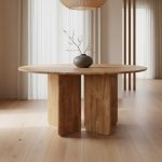 [Customisation] SYLVIA Solid Wood Round Dining Table - Image 2