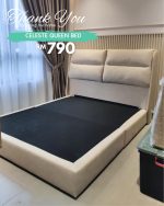 CELESTE Queen & King Size Pet Friendly Divan Bed Frame-Cream - Image 5