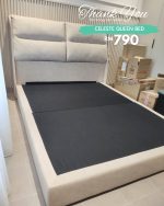 CELESTE Queen & King Size Pet Friendly Divan Bed Frame-Cream - Image 7