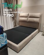 CELESTE Queen & King Size Pet Friendly Divan Bed Frame-Sand - Image 6