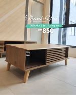 [Package] DREAMA 6 Feet 2 In 1 Living Set-Oak - Image 8