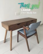 [Package] LAMAR 120CM Study Set-Walnut - Image 8