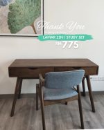 [Package] LAMAR 120CM Study Set-Walnut - Image 8