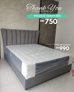 MAGNUS Queen Wing Back Divan Bed-Grey - Image 13