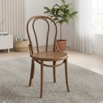 THONET Bent Wood Dining Chair-Walnut