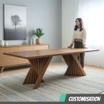 [Customisation] TINA Full Solid Wood Dining Table