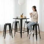 TOLIX 105cm Height Metal Bar Table-2 Colors - Image 8