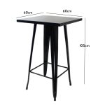 TOLIX 105cm Height Metal Bar Table-2 Colors - Image 12