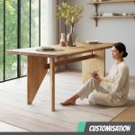 [Customisation] TROY Full Solid Wood Dining Table