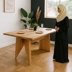 [Customisation] TROY Full Solid Wood Dining Table - Image 3