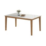 WILLOW 150cm Sintered Stone Dining Table-Beech - Image 2