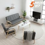 [Package] SOMERSET 5 Pieces Living Set
